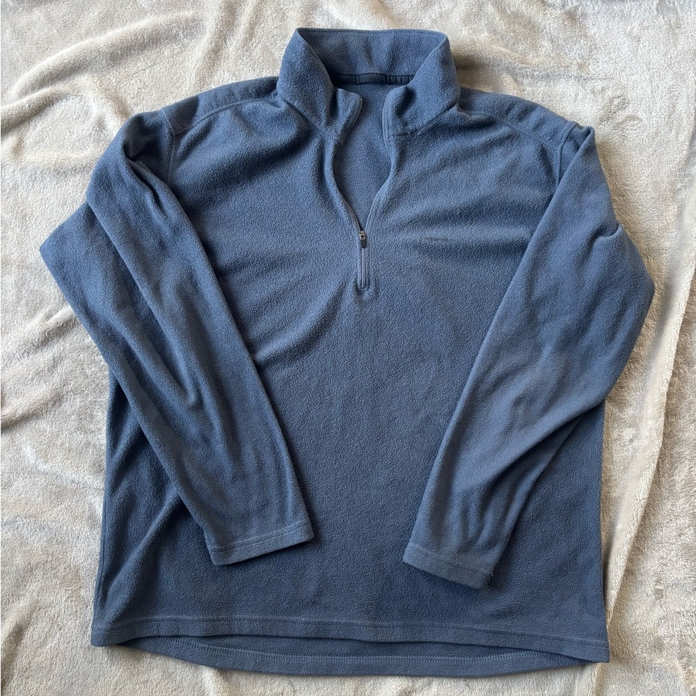 Patagonia Men's Slate Blue Quarter-Zip Fleece Pullover